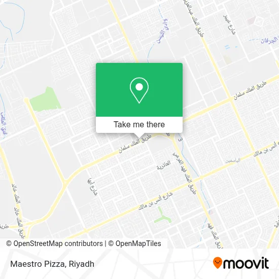 Maestro Pizza map