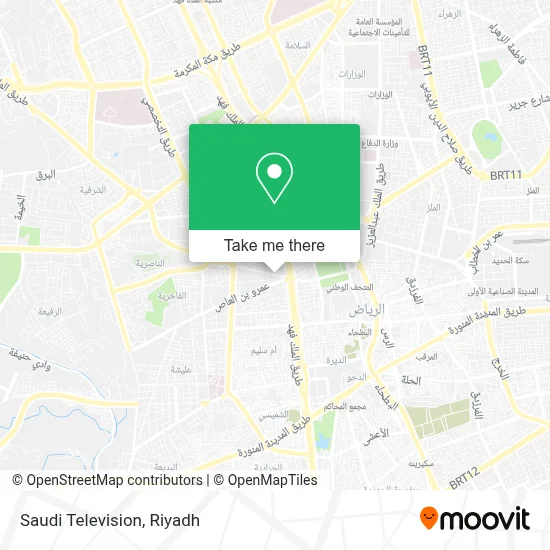 Saudi Television map