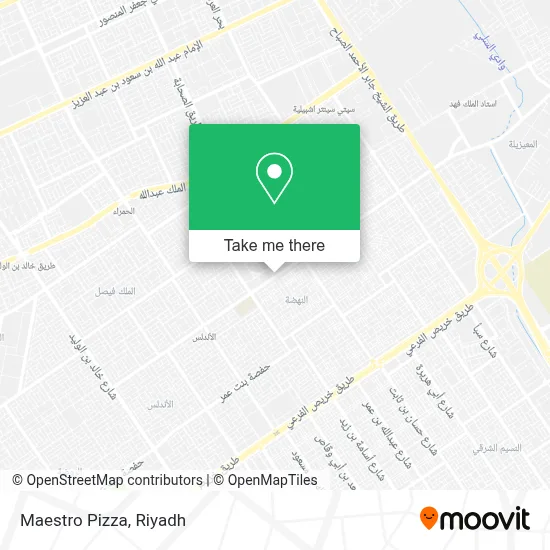 Maestro Pizza map