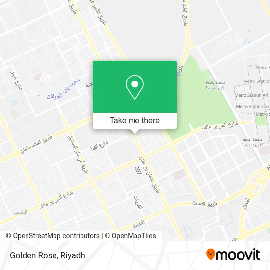 Golden Rose map