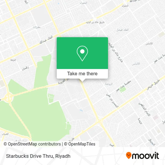 Starbucks Drive Thru map