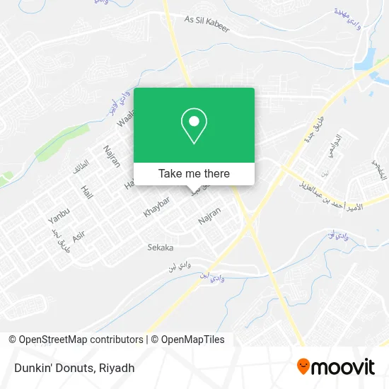Dunkin' Donuts map