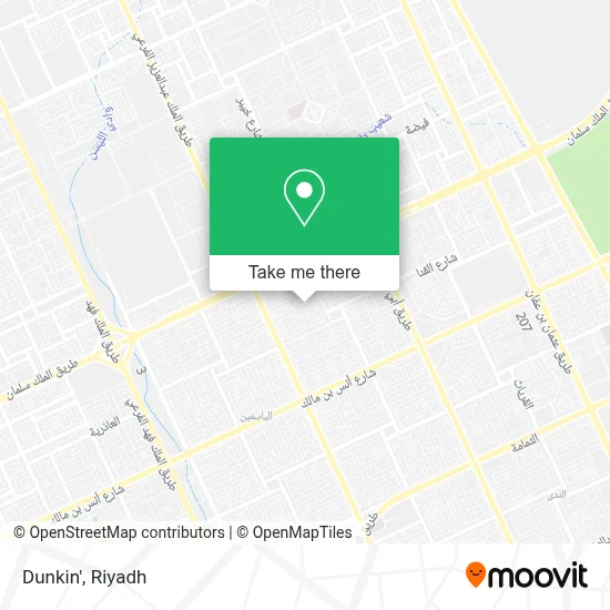 Dunkin' map