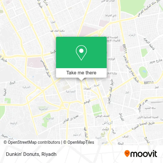 Dunkin' Donuts map