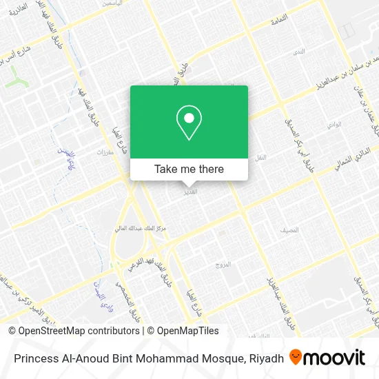 Princess Al-Anoud Bint Mohammad Mosque map