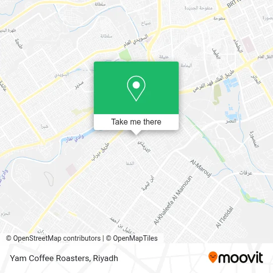 Yam Coffee Roasters map
