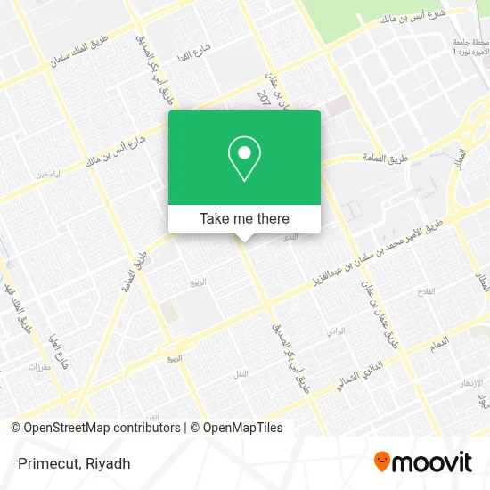 Primecut map