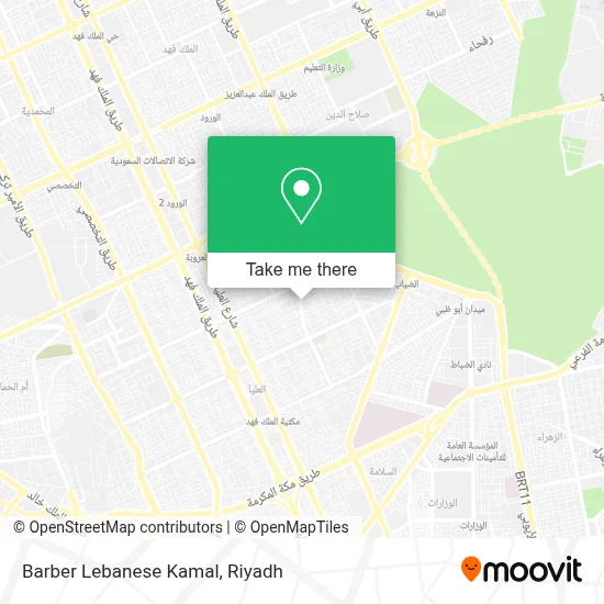 Barber Lebanese Kamal map