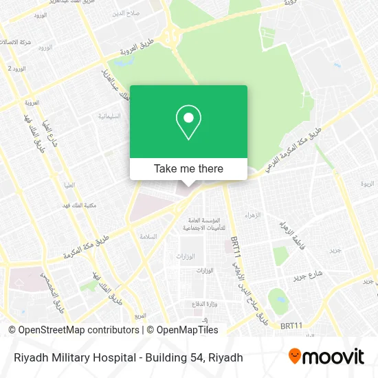 Riyadh Military Hospital - Building 54 map
