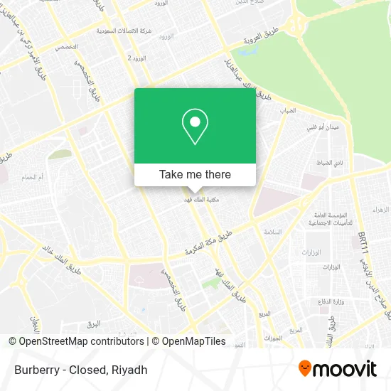 Burberry - Closed map
