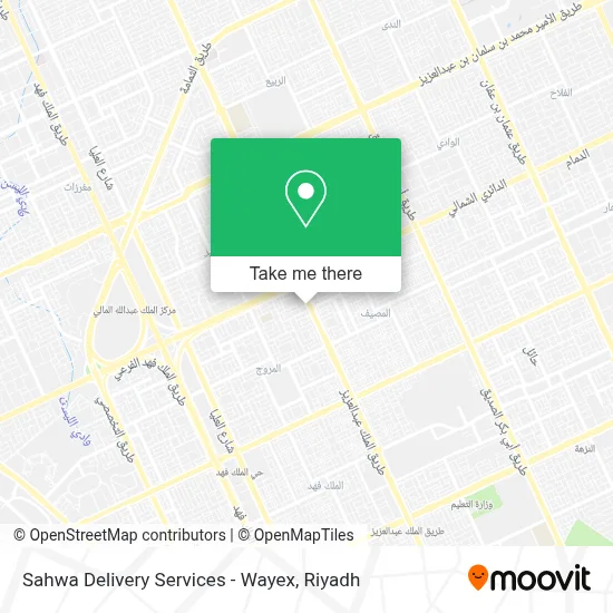 Sahwa Delivery Services - Wayex map