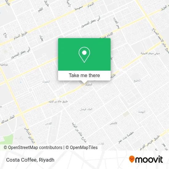 Costa Coffee map