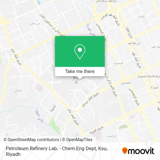 Petroleum Refinery Lab. - Chem.Eng Dept, Ksu map