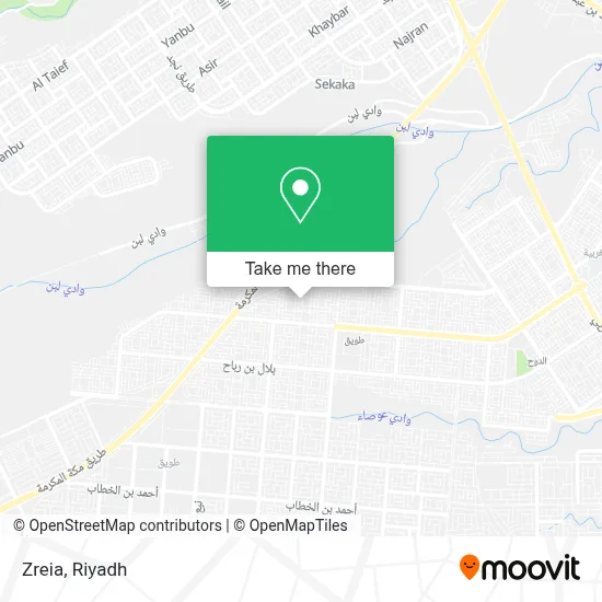 Zreia map