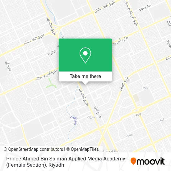 Prince Ahmed Bin Salman Applied Media Academy (Female Section) map