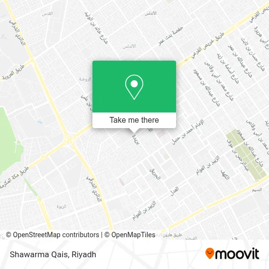 Shawarma Qais map