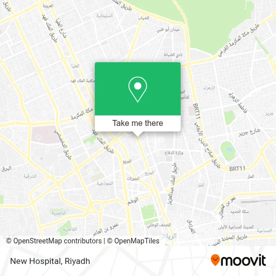 New Hospital map
