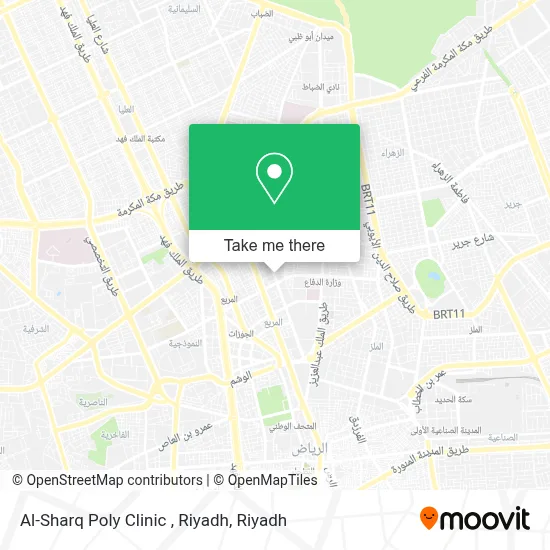 Al-Sharq Poly Clinic , Riyadh map
