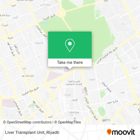 Liver Transplant Unit map