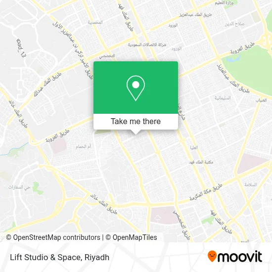 Lift Studio & Space map