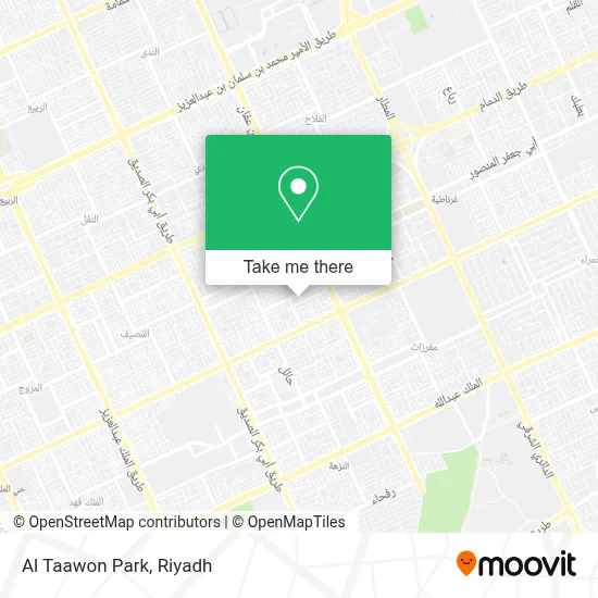 Al Taawon Park map