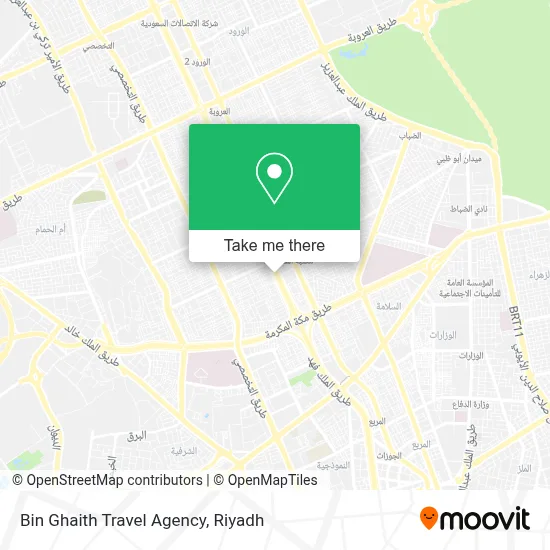 Bin Ghaith Travel Agency map