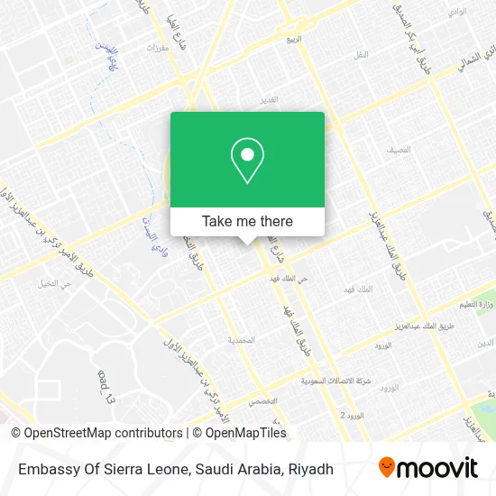 Embassy Of Sierra Leone, Saudi Arabia map