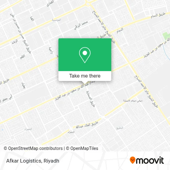 Afkar Logistics map