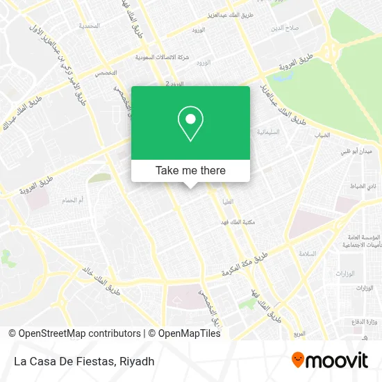 La Casa De Fiestas map