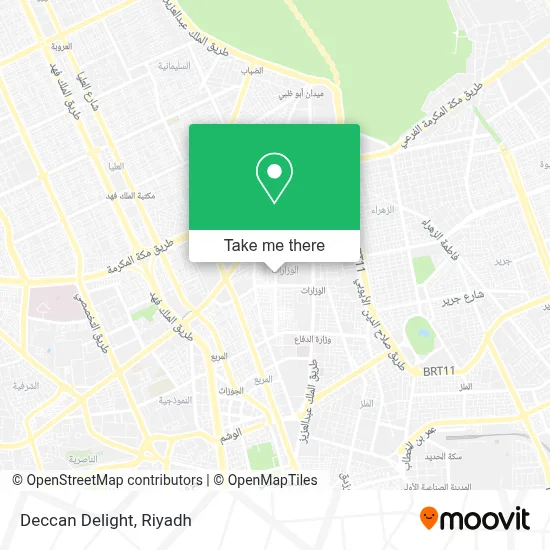 Deccan Delight map