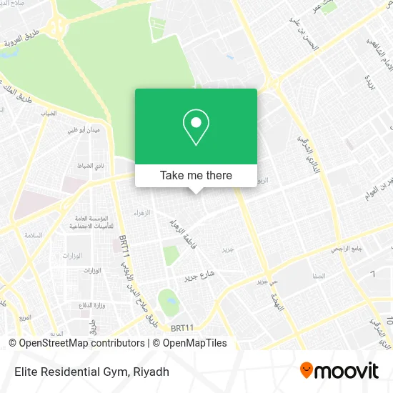 Elite Residential Gym map