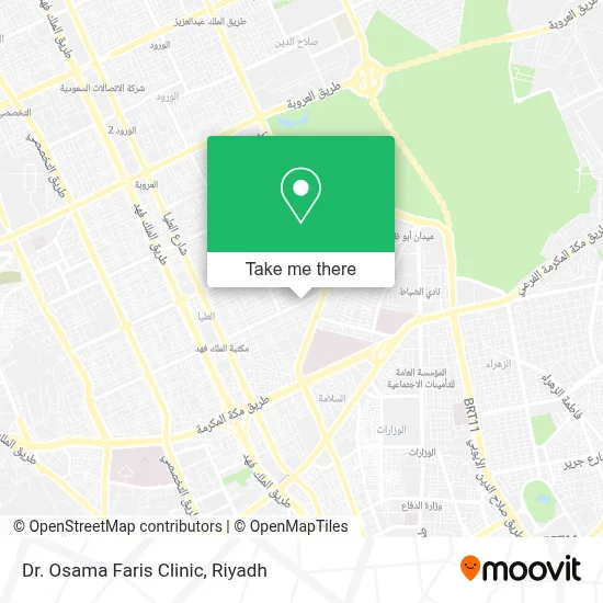 Dr. Osama Faris Clinic map