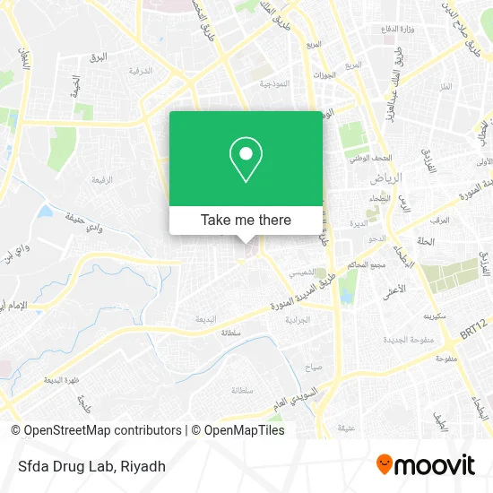Sfda Drug Lab map