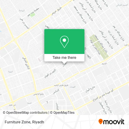 Furniture Zone map
