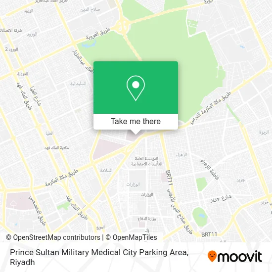 Prince Sultan Military Medical City Parking Area map