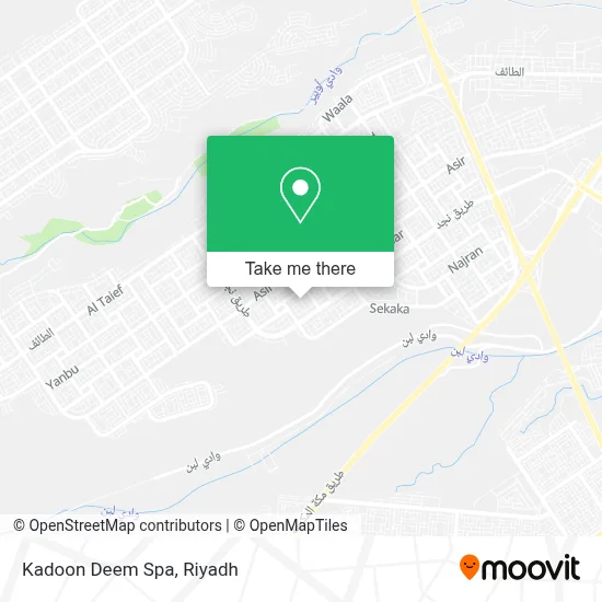 Kadoon Deem Spa map