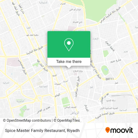 Spice Master Family Restaurant map