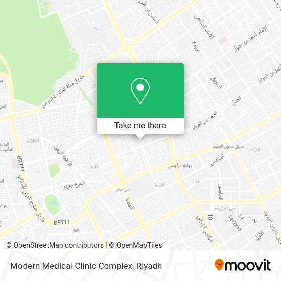 Modern Medical Clinic Complex map