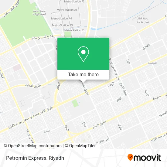 Petromin Express map