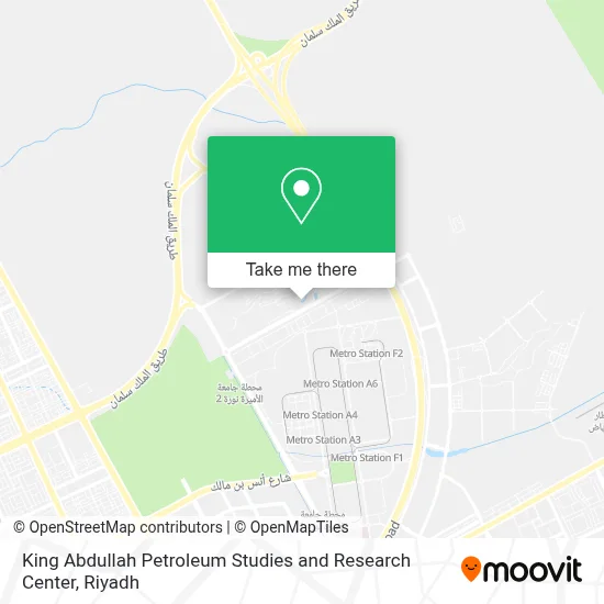 King Abdullah Petroleum Studies and Research Center map