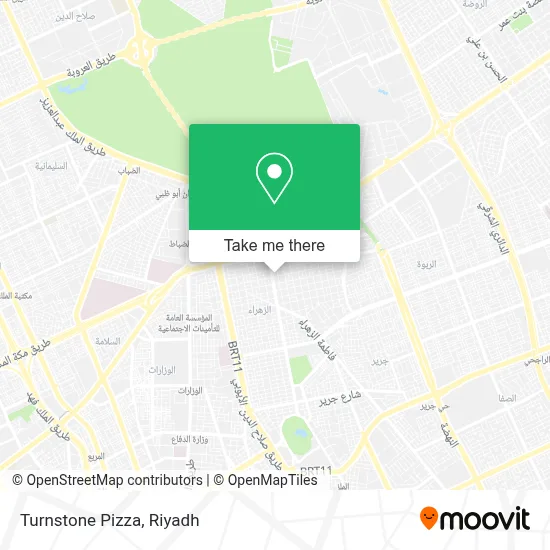 Turnstone Pizza map
