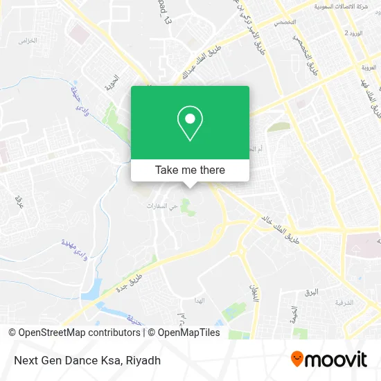 Next Gen Dance Ksa map