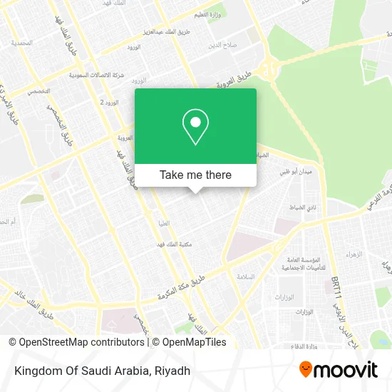 Kingdom Of Saudi Arabia map