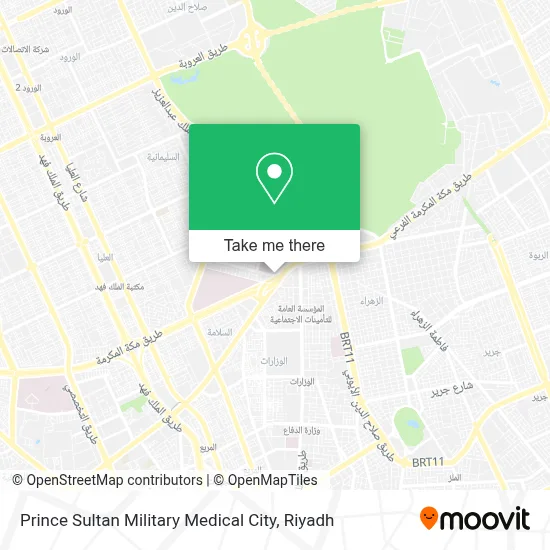 Prince Sultan Military Medical City map