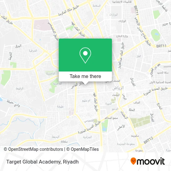 Target Global Academy map