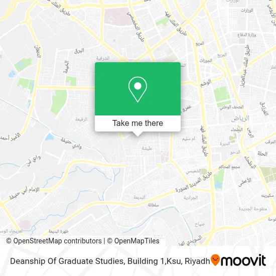Deanship Of Graduate Studies, Building 1,Ksu map