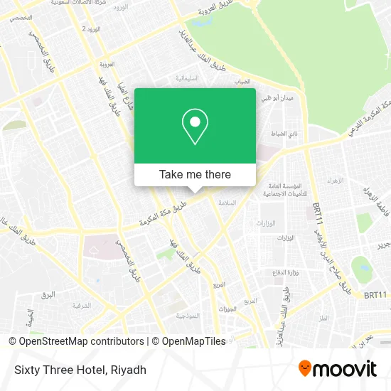 Sixty Three Hotel map