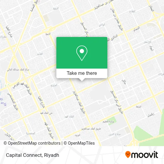 Capital Connect map