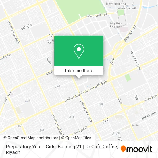Preparatory Year - Girls, Building 21 | Dr.Cafe Coffee map