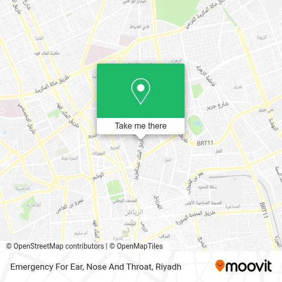 Emergency For Ear, Nose And Throat map